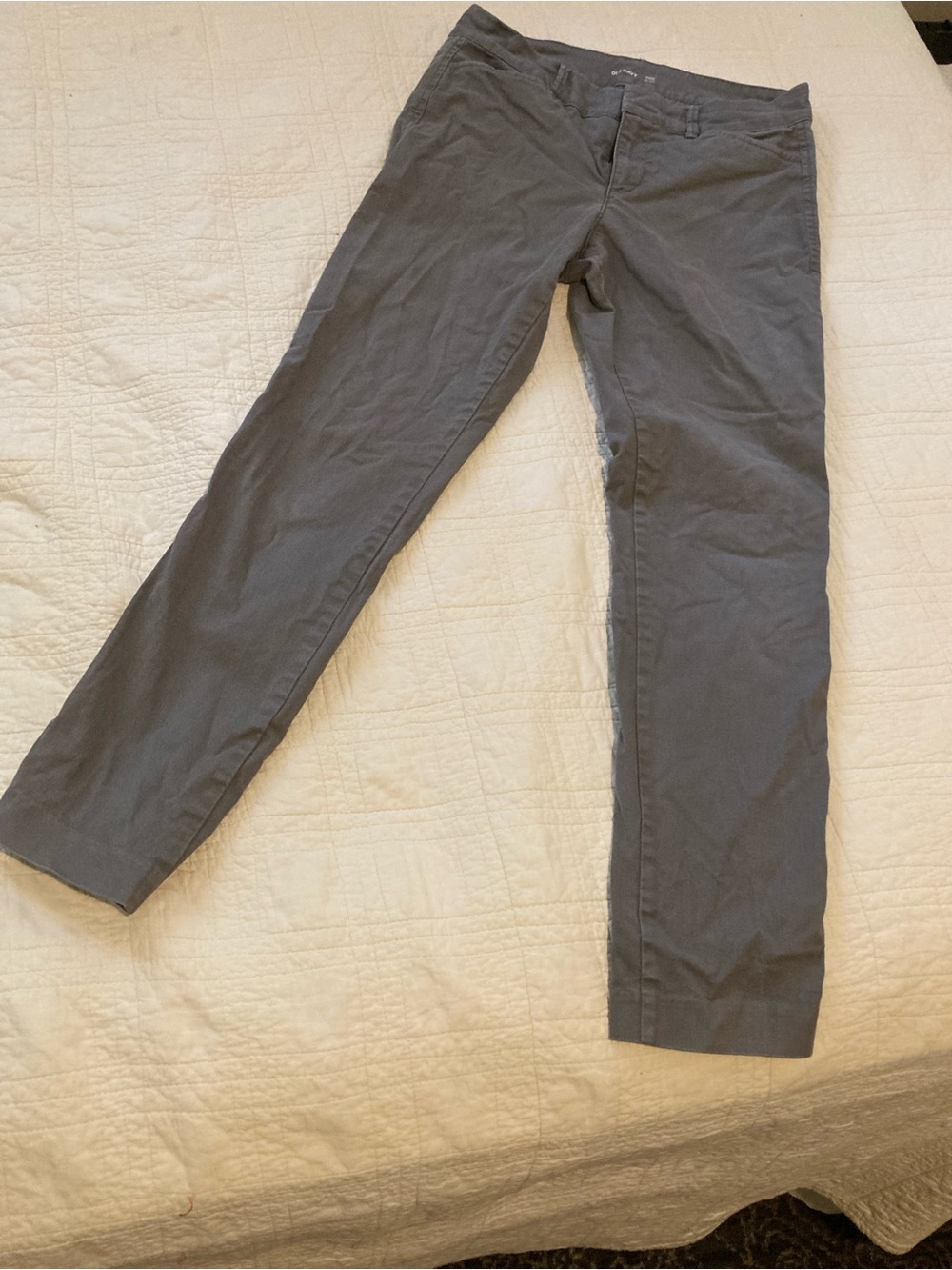 Old Navy Womens Gray Chino Pants